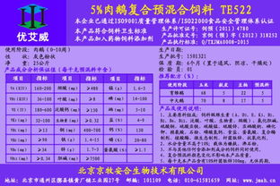 2018年京牧安合肉鵝預混料價格解析與自配料指南